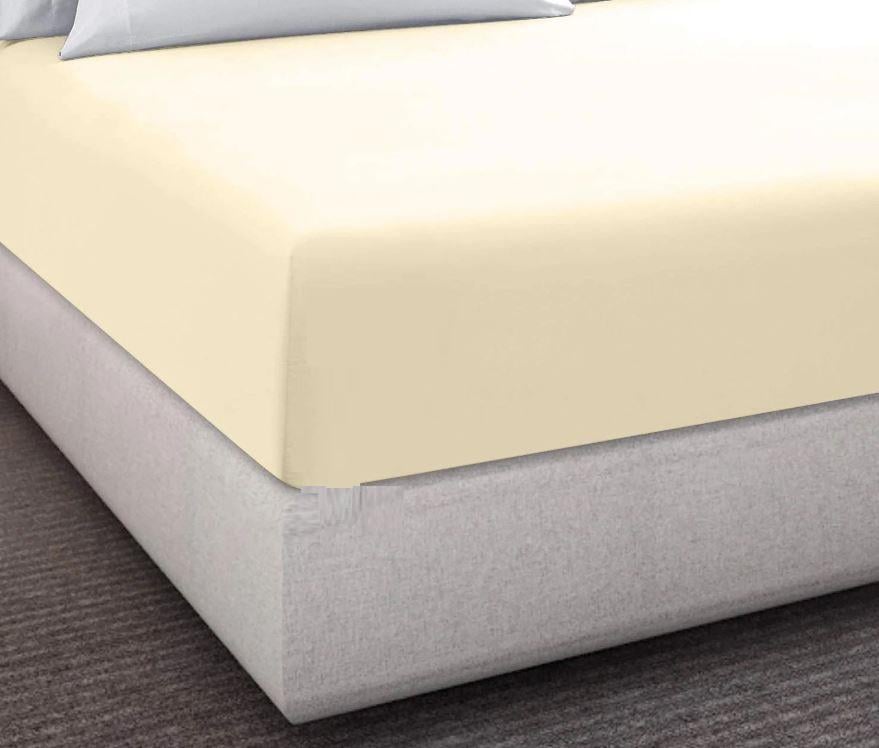Простынь на резинке Zastell бязь элит 12-0712 140х200/20 см Ванильный (16684)