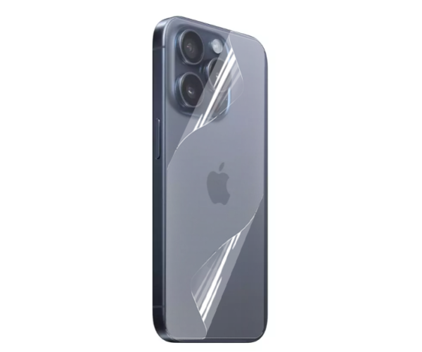 Противоударная гидрогелевая пленка Hydrogel Film для Apple iPhone 15 Pro Max на заднюю панель, Transparent Противоударная гидрогелевая пленка Hydrogel Film для Apple iPhone 15 Pro Max на заднюю панель, Transparent