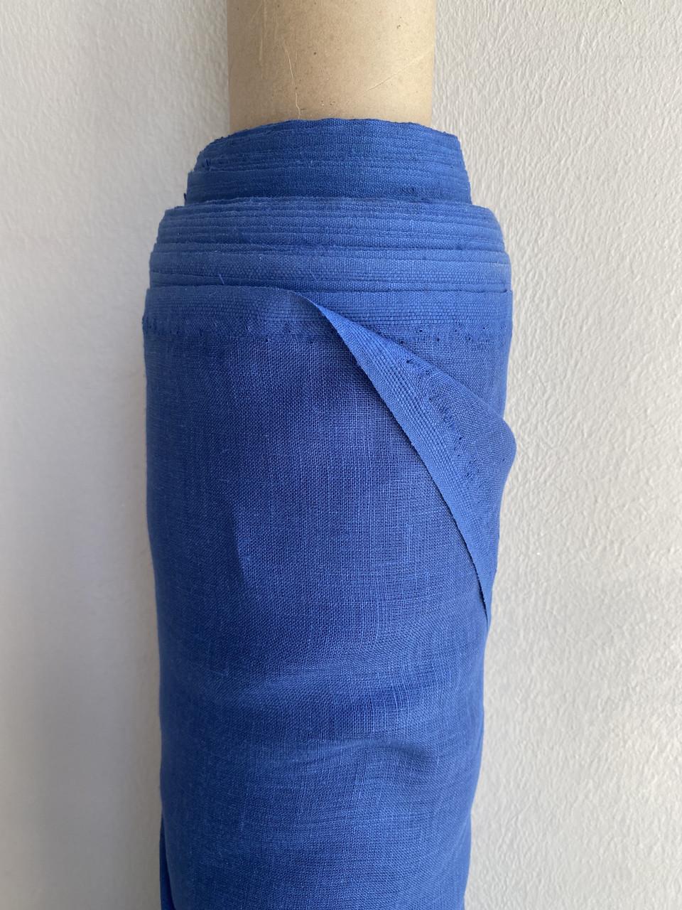 Ткань LINEN PLUS 100% лен 150 см 1/13 Синий - фото 2 Ткань LINEN PLUS 100% лен 150 см 1/13 Синий - фото 2