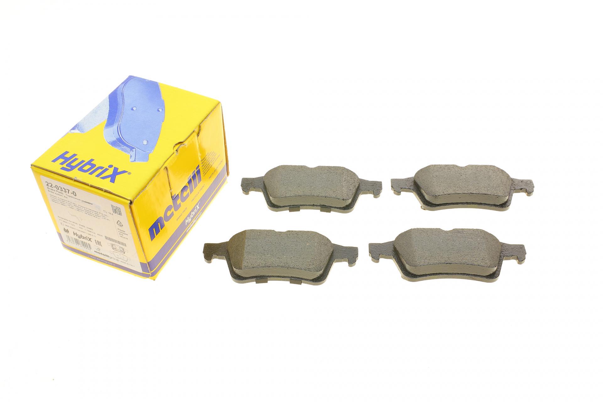 Колодки тормозные задние METELLI для Renault Laguna II 01-07/Megane II 04-09/Espace IV/Nissan Primera 02- (22-0337-0)