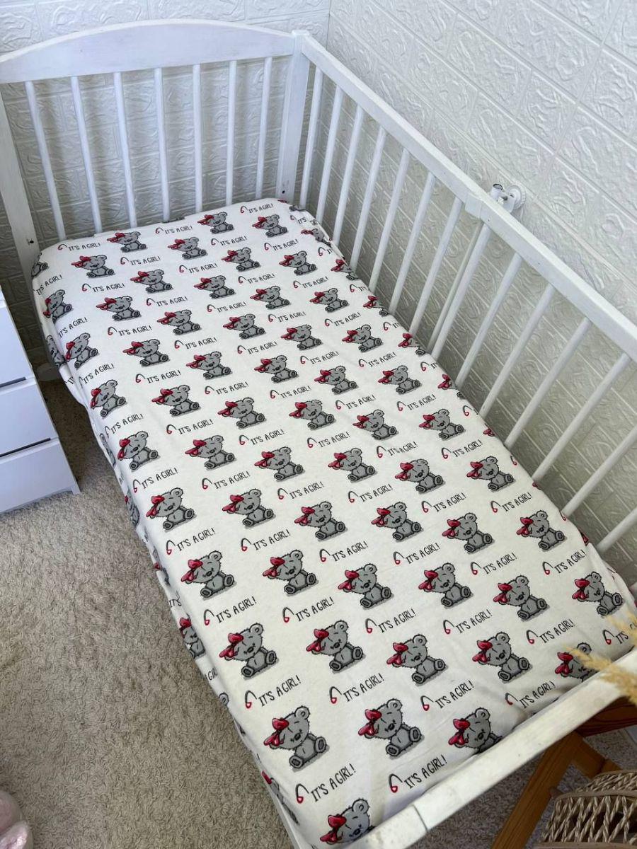 Простирадло дитяче на гумці 120х60 см (7706)