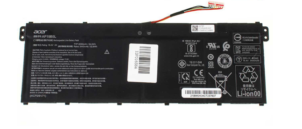 Аккумулятор для ноутбука Acer ENDURO EUN314-51W 3440 mAh 154V 53 Wh