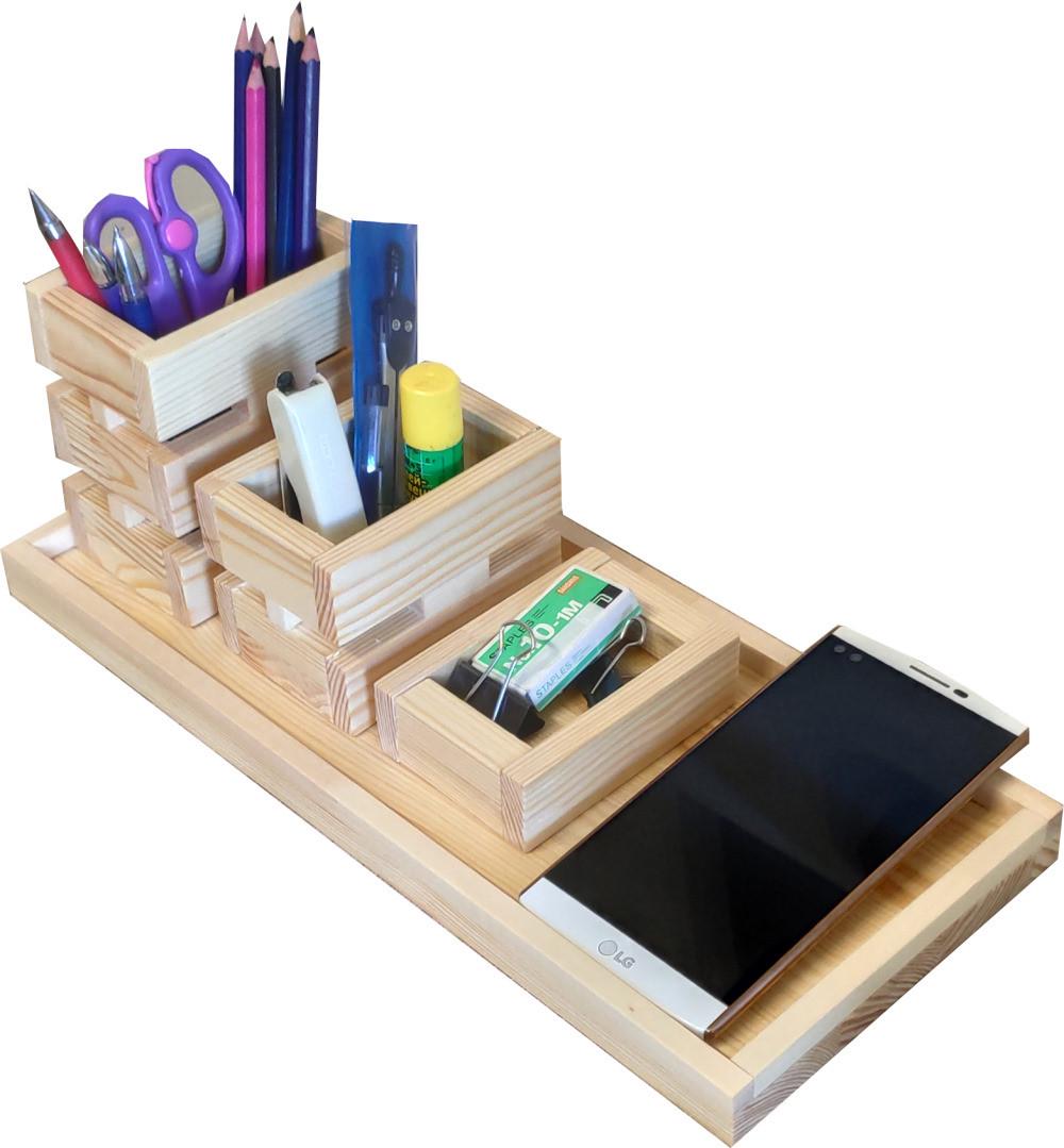 Органайзер для канцелярії дерев'яний (2086889181) - фото 3 Органайзер для канцелярії дерев'яний (2086889181) - фото 3