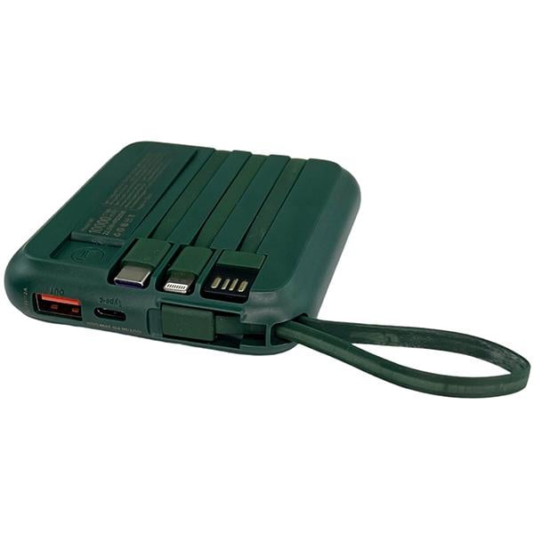 Міні-повербанк з кабелем та швидкою зарядкою 10000 мАг 20w Yoobao W1 PD+QC Magsafe Зелений (epic1999) - фото 5