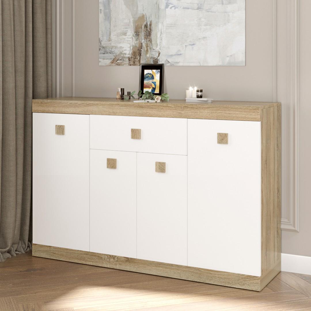 Комод Everest Соната 7 1400х376х931 мм Сонома/Белый (11243) - фото 2 Комод Everest Соната 7 1400х376х931 мм Сонома/Белый (11243) - фото 2