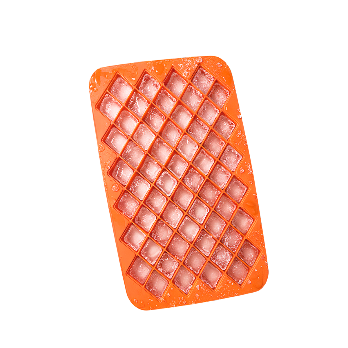Форма для льоду Kayfovo ICT-2 силіконова на 58 кубиків Orange (29343) - фото 1