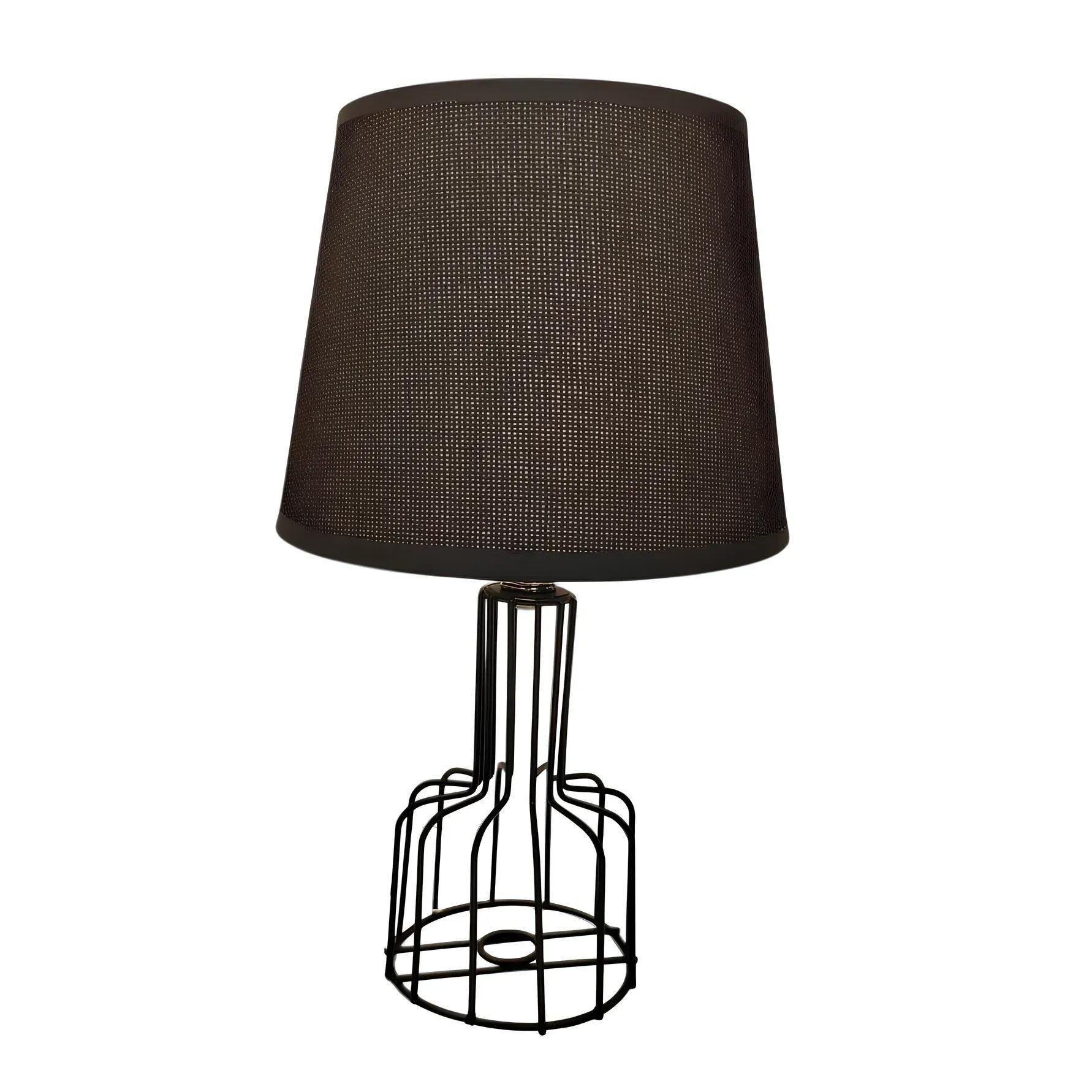 Настільна лампа Valeso з металевим каркасом Е14 IP20 HS8896 Чорний (28687233)