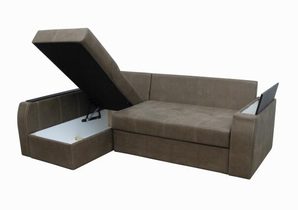 Диван угловой Барон с подушками и нишей 250х165 см Серый (1733028468) - фото 2 Диван угловой Барон с подушками и нишей 250х165 см Серый (1733028468) - фото 2