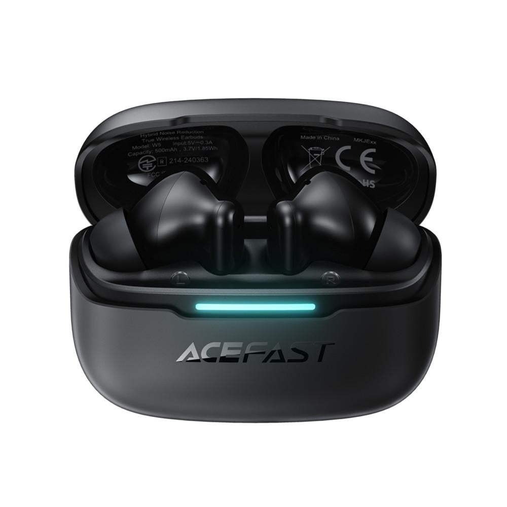 Наушники беспроводные Bluetooth Acefast W5 с гибридным шумоподавлением ANC BLack