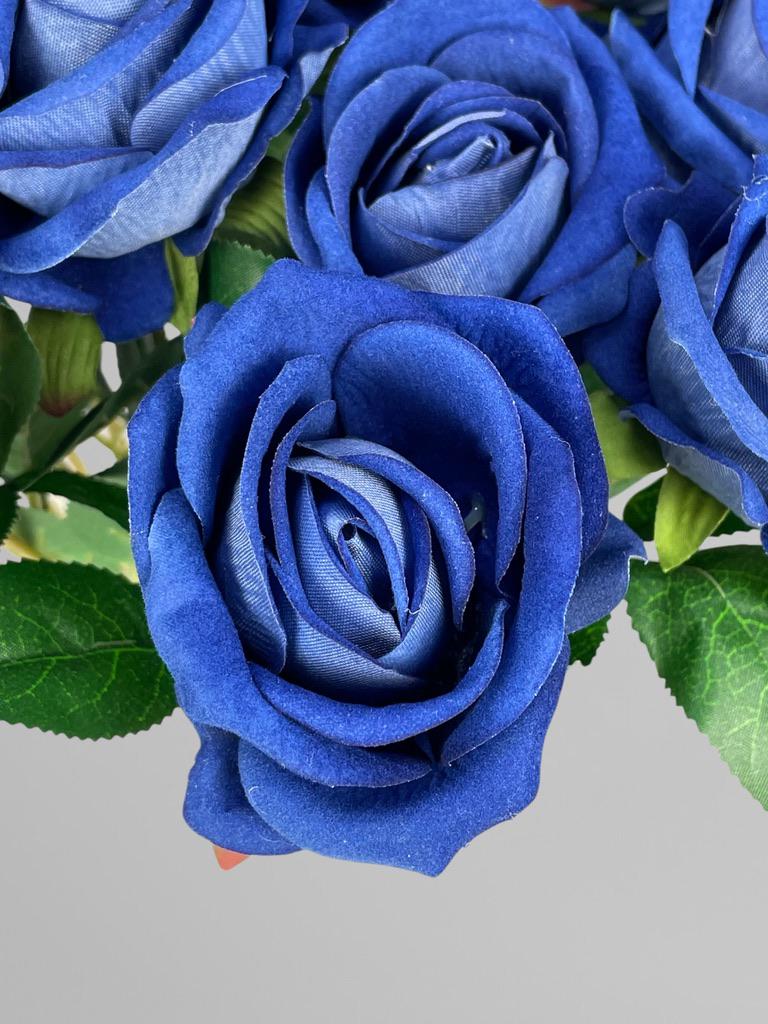 Роза на стебле 51 см Синий (К02086) - фото 3