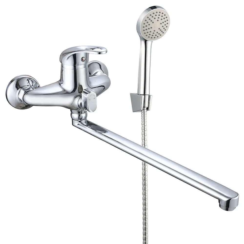 Смеситель для ванны Wezer VRL723-13 однорычажный с ручной лейкой Хром (SQ-1056376)