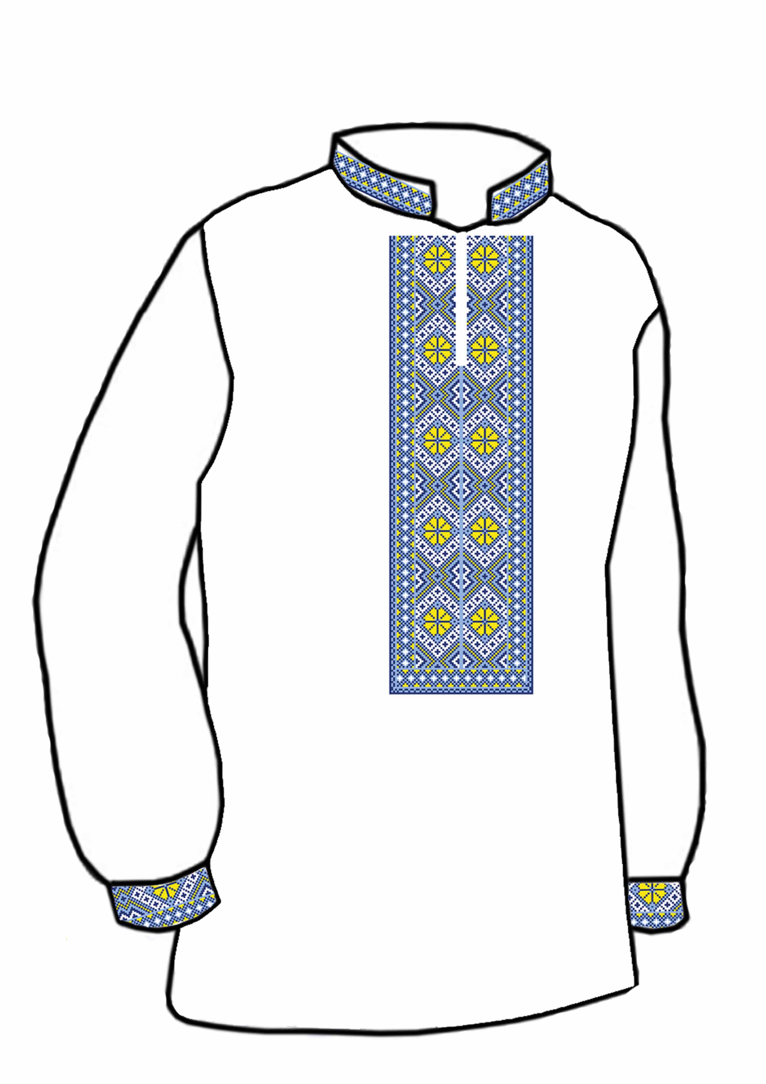 Заготовка для вишивки нитками або бісером сорочка СЧ-167 домоткане полотно Заготовка для вишивки нитками або бісером сорочка СЧ-167 домоткане полотно