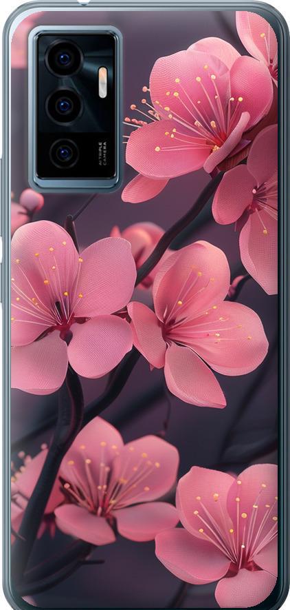 Чехол на Vivo V23e Пурпурная сакура (6075u-2641-42517) Чехол на Vivo V23e Пурпурная сакура (6075u-2641-42517)