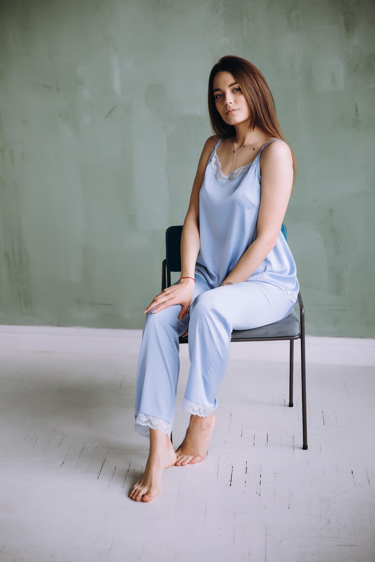 Піжамний костюм жіночий Modena MOD P161 M Блакитний (P161) - фото 2 Піжамний костюм жіночий Modena MOD P161 M Блакитний (P161) - фото 2