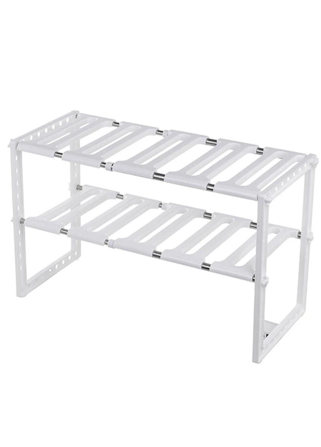 Полиця Kitchen Rack регульована для кухонного приладя 38-70 см Білий (219U)