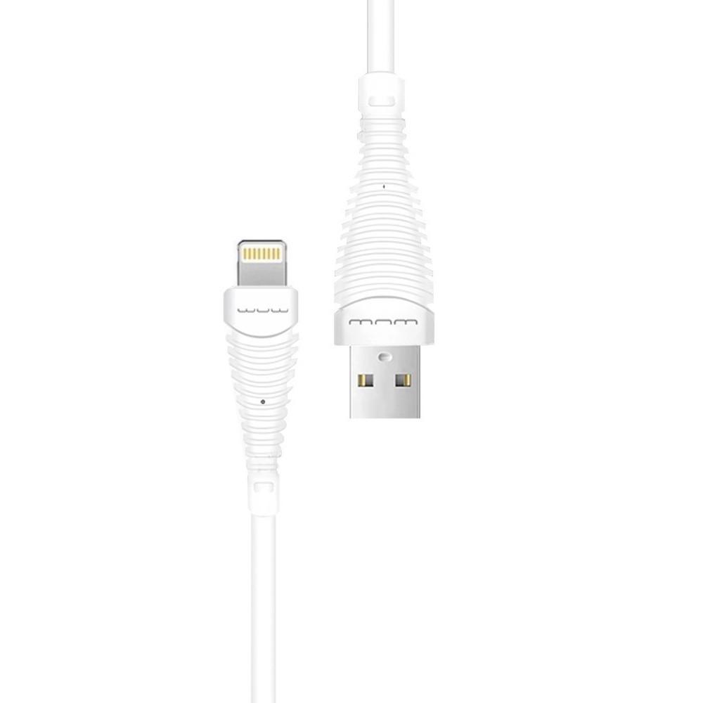 Кабель USB WUW X76 lightning 1A 1 м Белый - фото 2