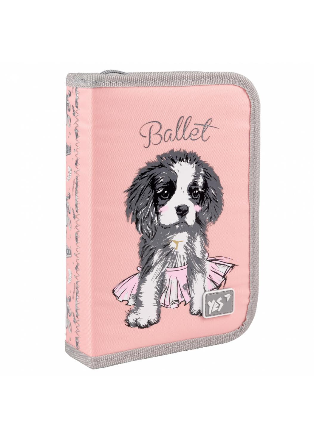 Пенал твердый YES одинарный с двумя клапанами HP-04 Doggy Ballet (533592)