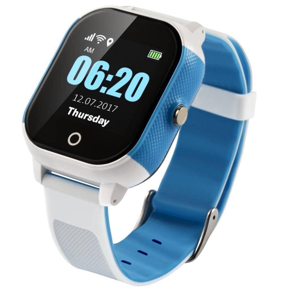 Смарт-часы детскиеLemfo DF50 Ellipse Aqua с GPS трекером Бело-голубой