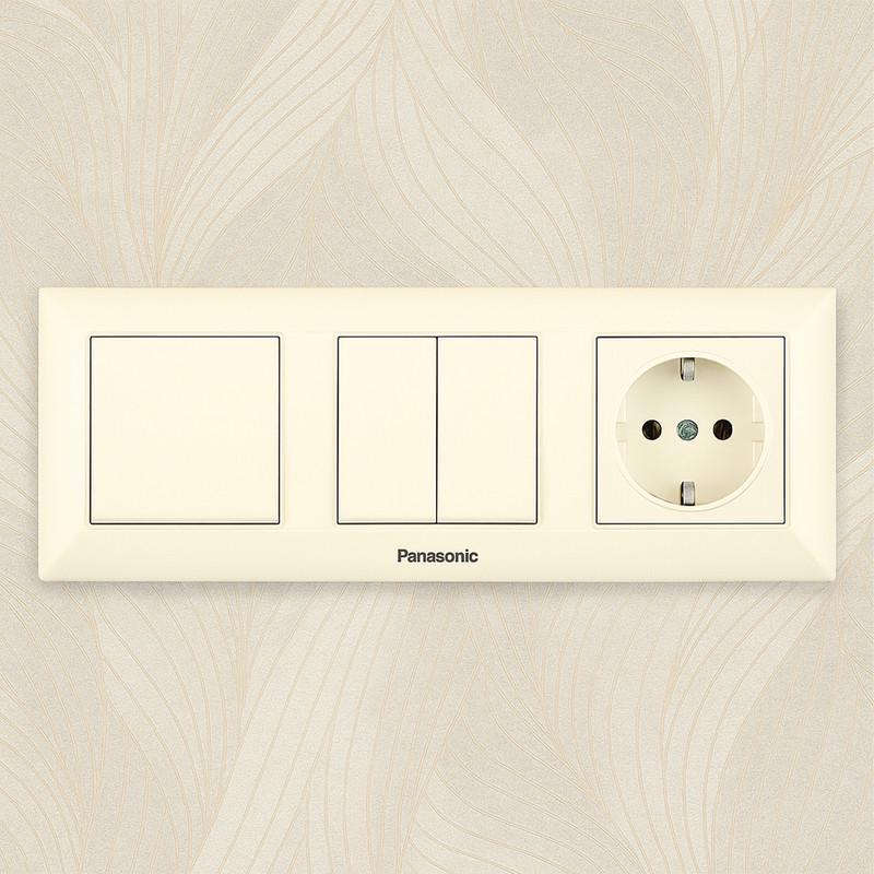 Рамка для розеток двухместная Panasonic Arkedia Slim ABS горизонтальная Кремовый (WNTF08022BG-UA1) - фото 2 Рамка для розеток двухместная Panasonic Arkedia Slim ABS горизонтальная Кремовый (WNTF08022BG-UA1) - фото 2