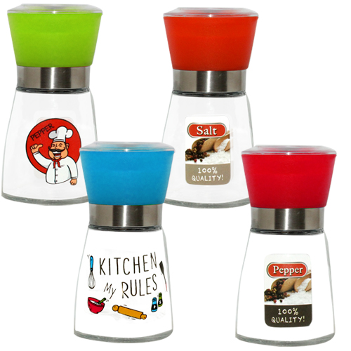 Набор мельниц для соли и перца SNT Правила кухни 180 мл 4 шт. (7032-2)