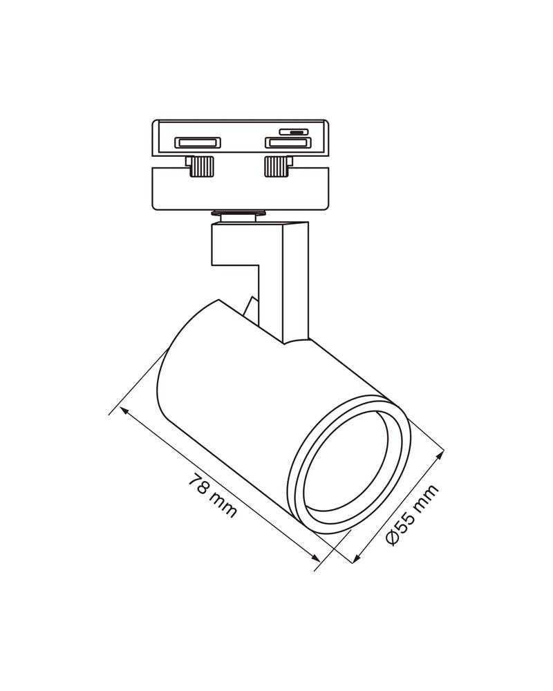 Светильник трековый Polux 328762 Lynx GU10 1x10W IP20 Черный (26384285) - фото 2 Светильник трековый Polux 328762 Lynx GU10 1x10W IP20 Черный (26384285) - фото 2