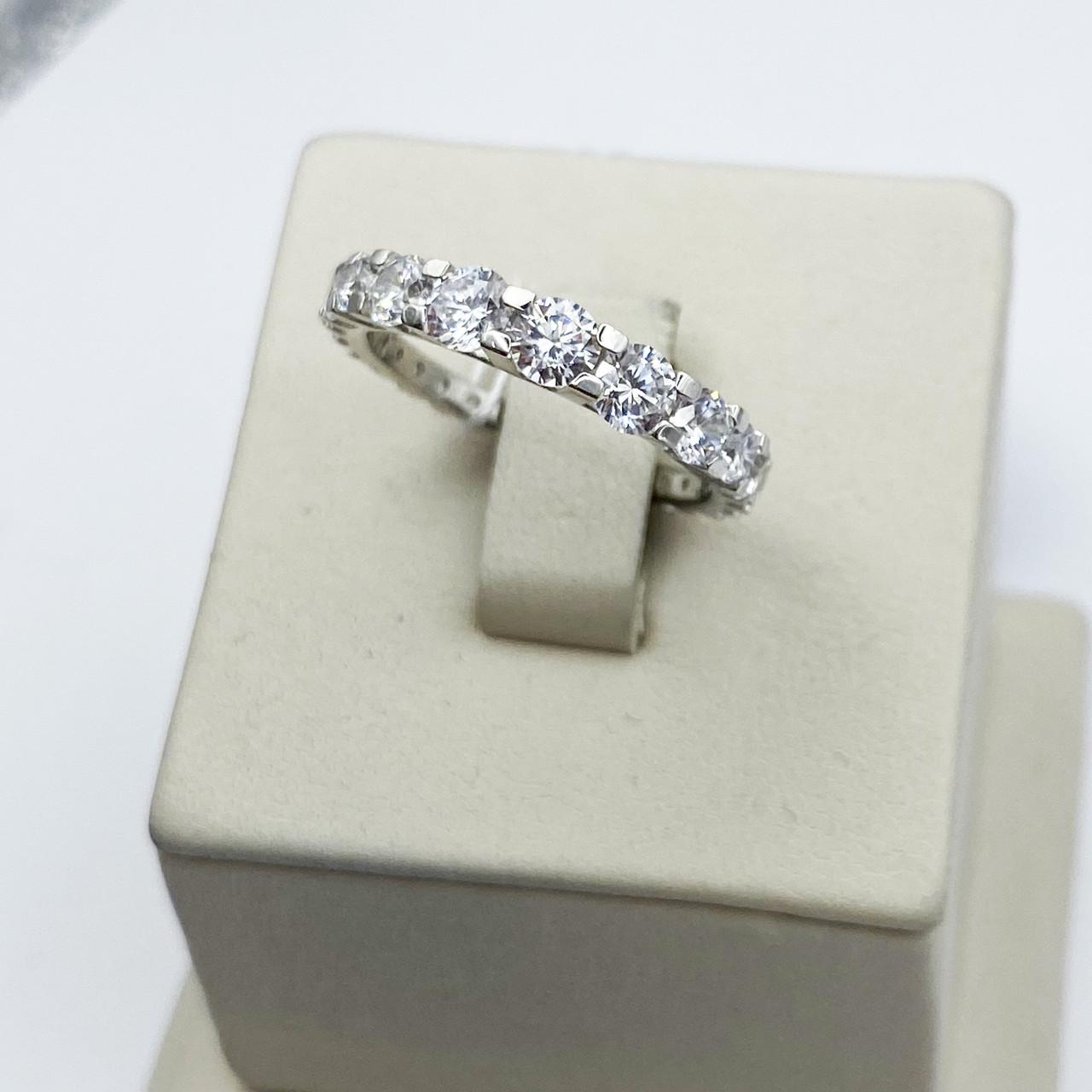 Кольцо серебряное с кубическим цирконием р. 18 2,88 г (2024521881)