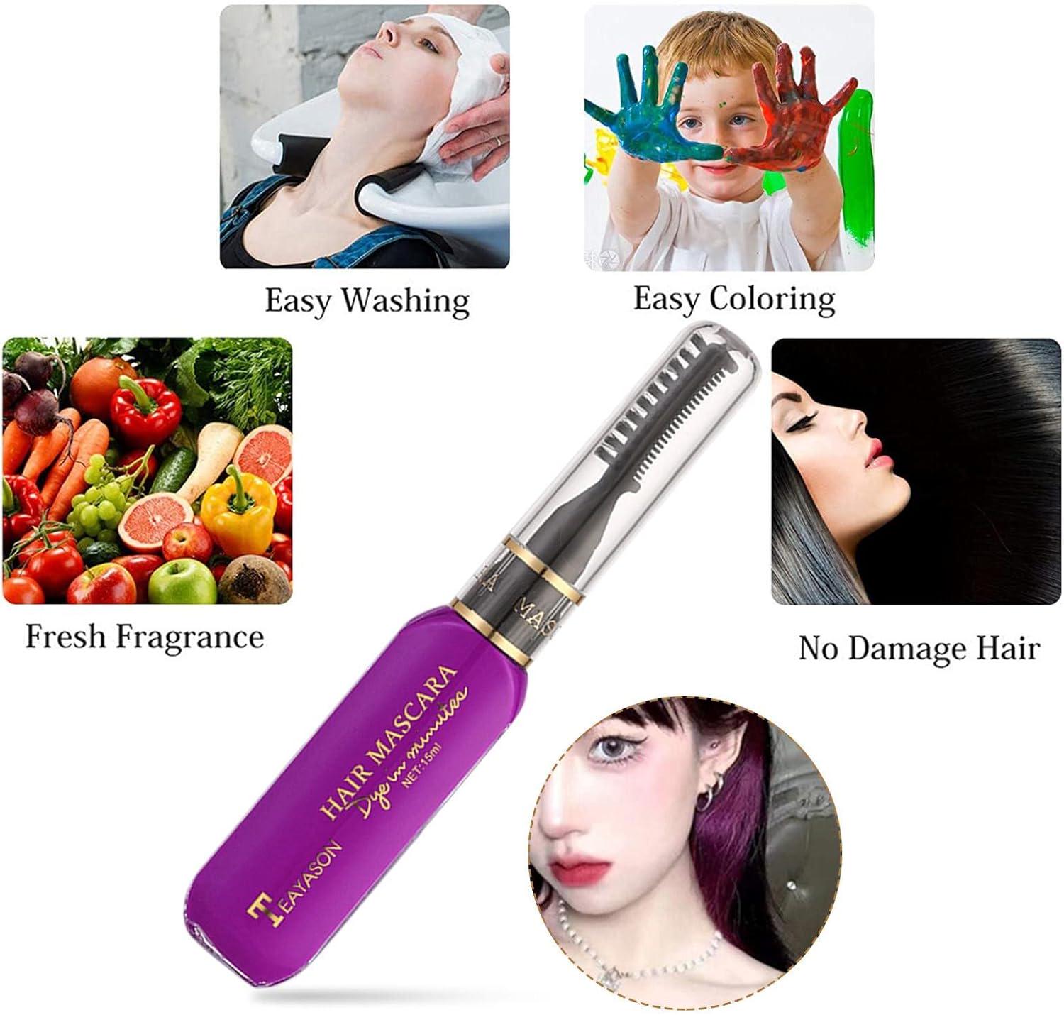 Фарба для волосся тимчасова що змивається Rose Purple 10 - фото 6 Фарба для волосся тимчасова що змивається Rose Purple 10 - фото 6