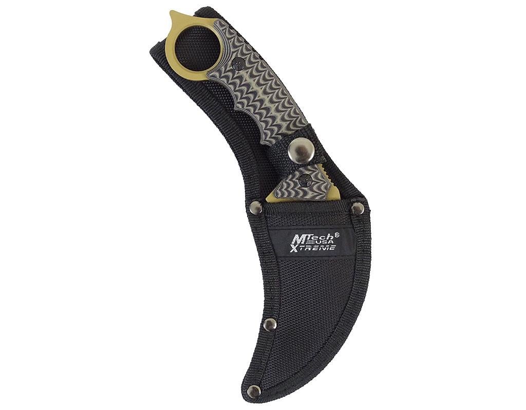 Нож боевой Master Cutlery M-Tech Extreme Karambit Tan армейский (MX-8140BN) - фото 4