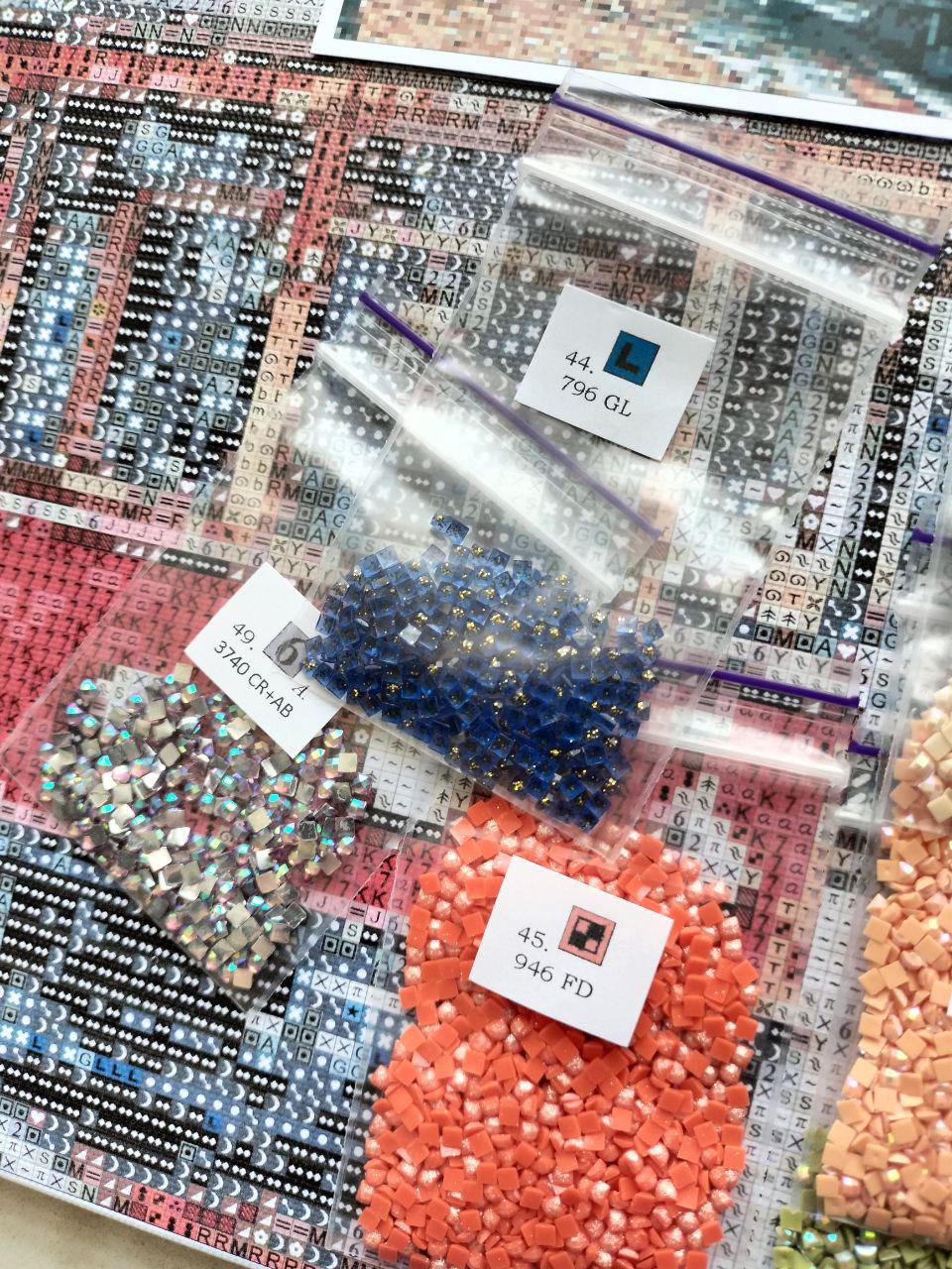 Алмазная мозаика АлМазка Трамвайчик квадратные алмазы на подрамнике 40x50 см (АлМ-288) - фото 6