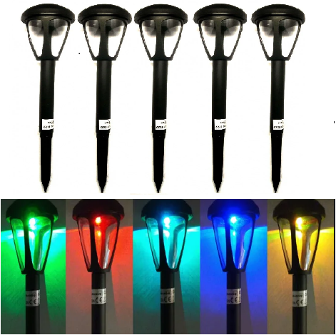 Садовый светильник Lemanso грунтовый на солнечной батарее RGB (CAB122) - фото 3