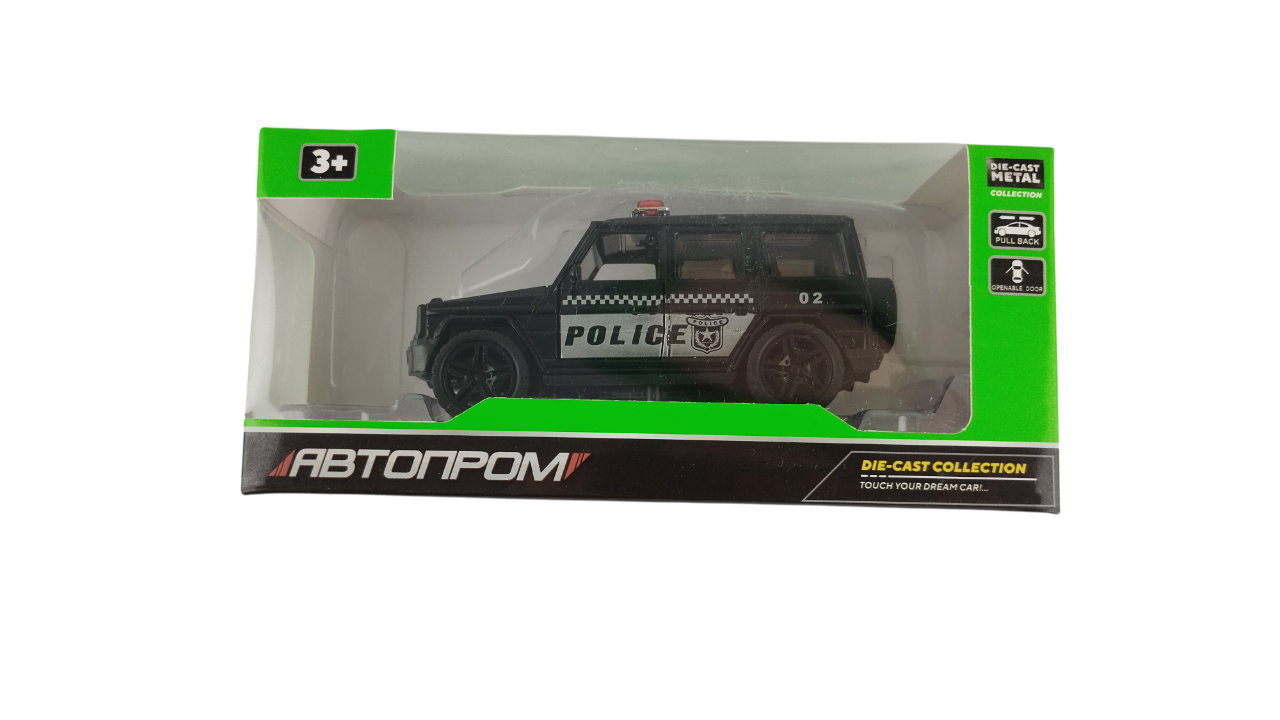 Машинка автопром Mercedes-Benz G65 Полицейская Черный (000090)