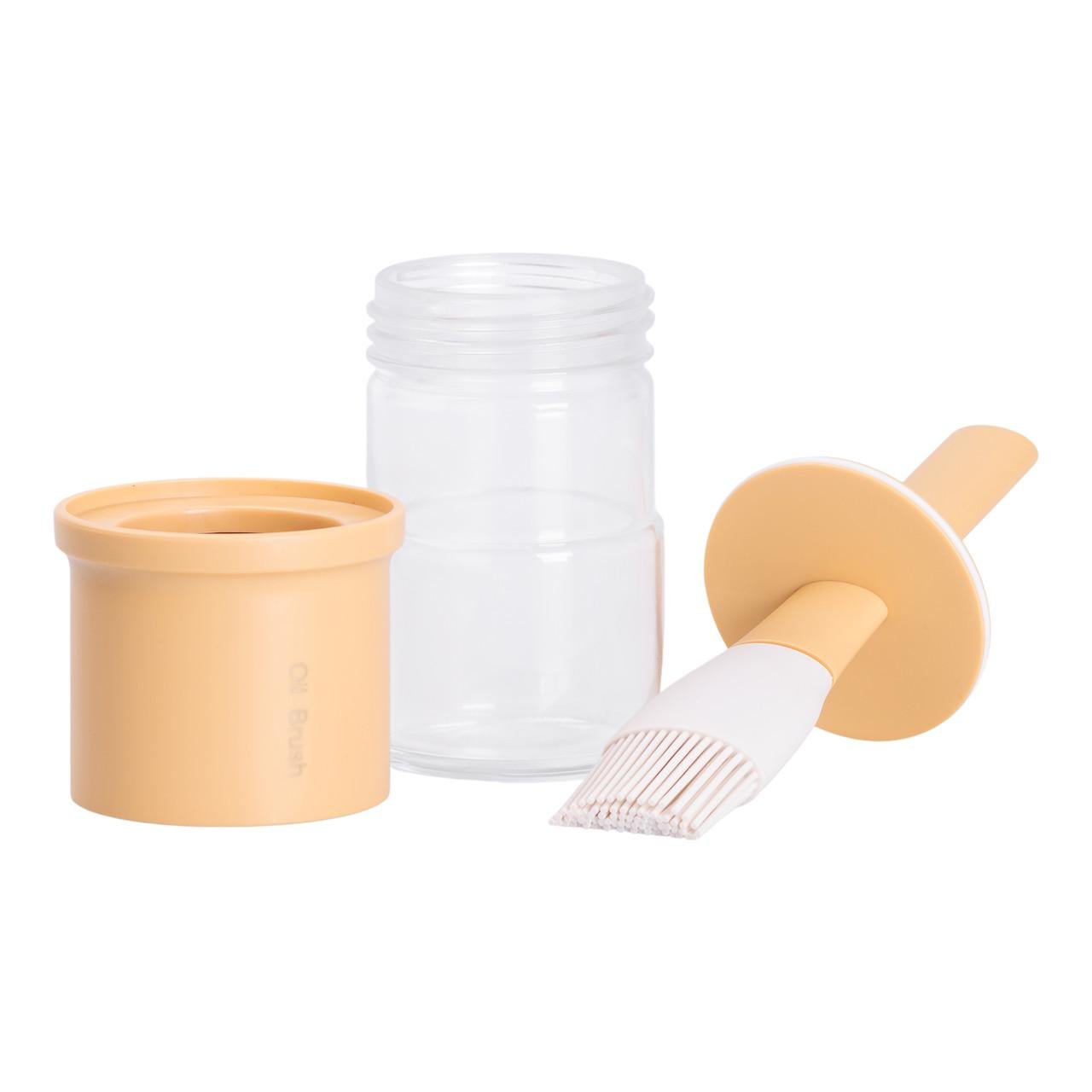 Банка для олії Oil Brush з силіконовим пензликом 300 мл Помаранчевий (HP-34-11Y) - фото 3 Банка для олії Oil Brush з силіконовим пензликом 300 мл Помаранчевий (HP-34-11Y) - фото 3