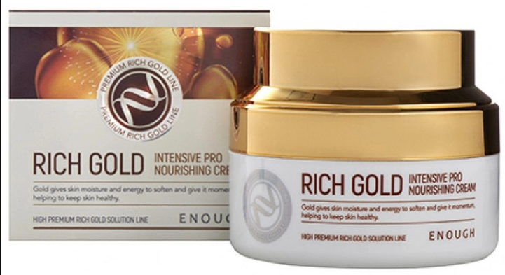 Крем для обличчя Enough Rich Gold Intensive Pro Nourishing Cream інтенсивний поживний 50 мл (8809438484961) - фото 2