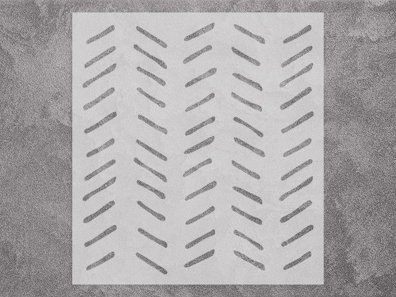 Трафарет многоразовый Узор Scandi для стен 1 мм пластик 500х540 мм