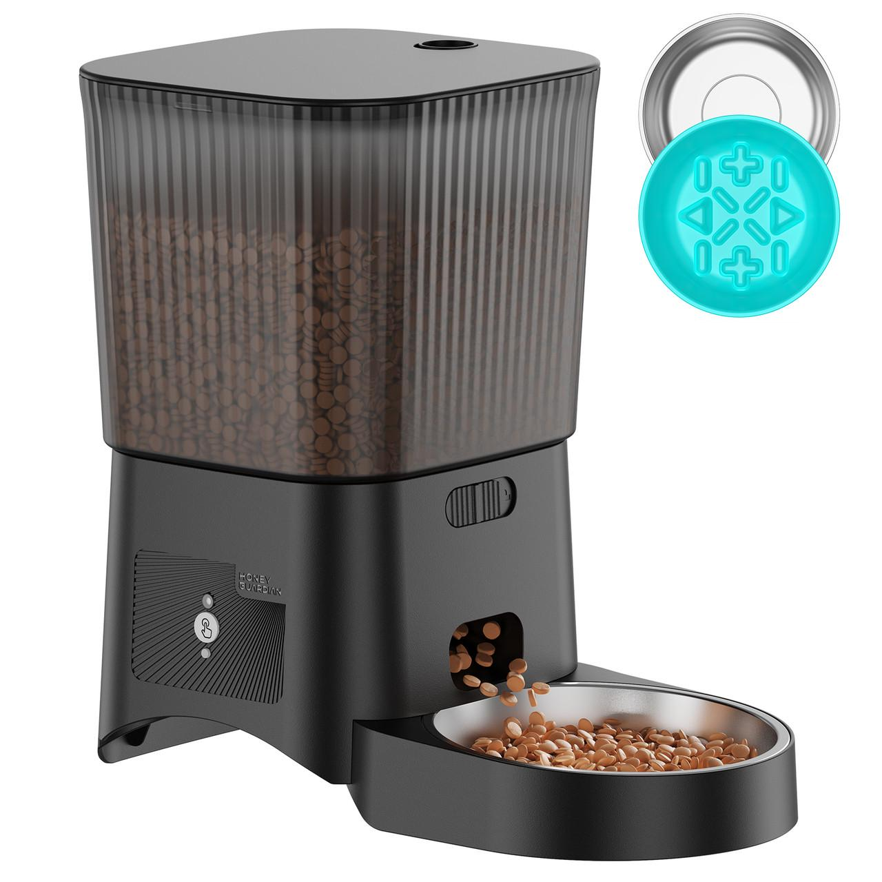 Автоматическая кормушка для котов HoneyGuardian S25 3,5 л Wi-Fi Черный
