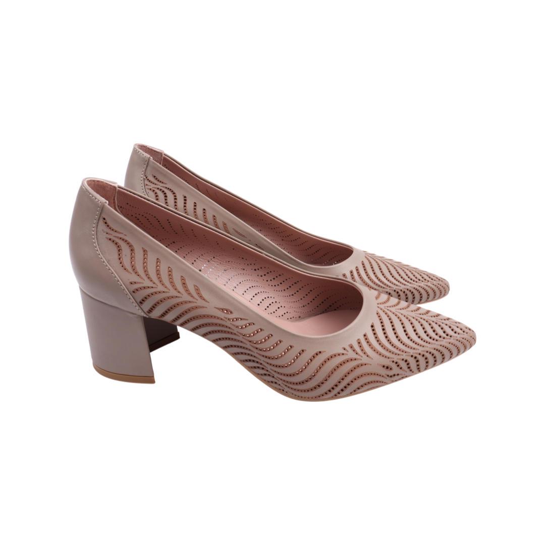 Туфлі жіночі Aquamarin зі шкіри р. 38 Капучіно (2130-22LTP)