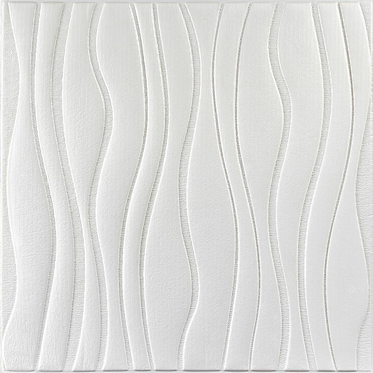 Панель 3D самоклеящаяся Волны декоративная настенно-потолочная 600х600х6 мм (160 SW-00001199)