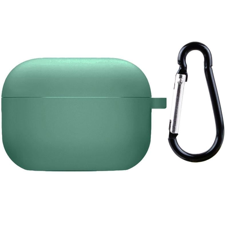 Футляр силіконовий Epik для навушників Airpods 4 з мікрофіброю Зелений/Pine Needle (00000075783_14)