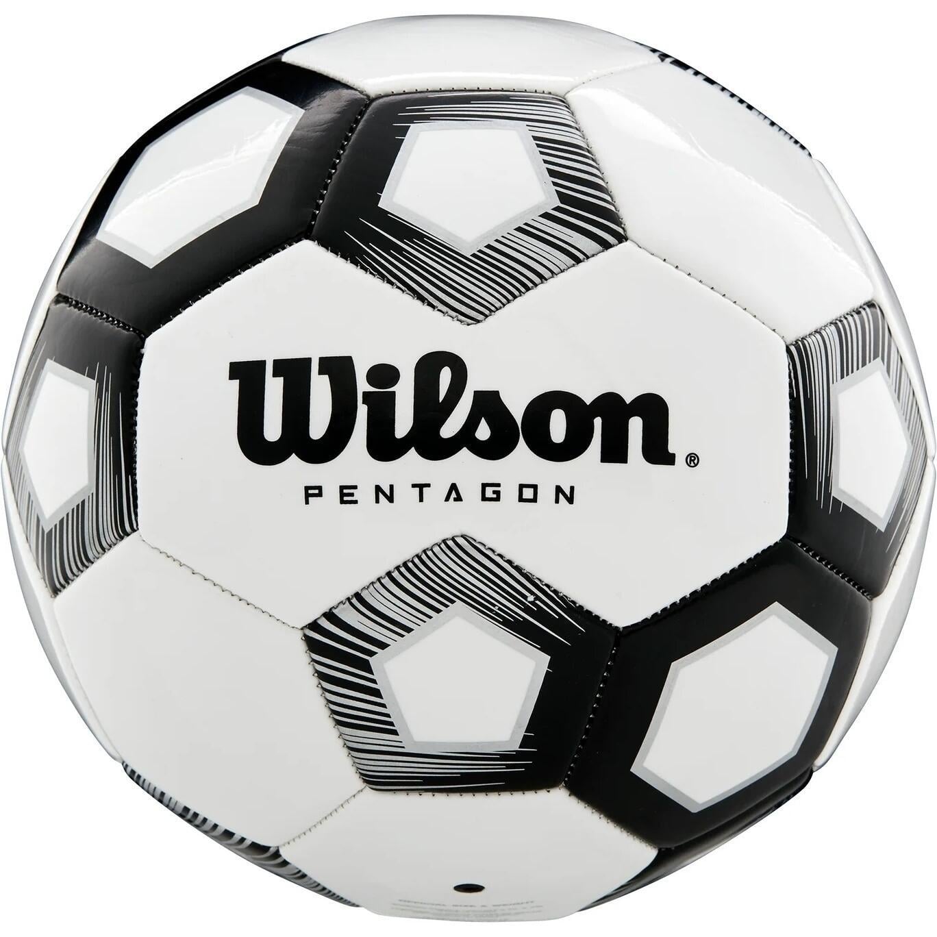 Футбольный мяч Wilson PENTAGON бело-черный Размер 4 WTE8527XB04