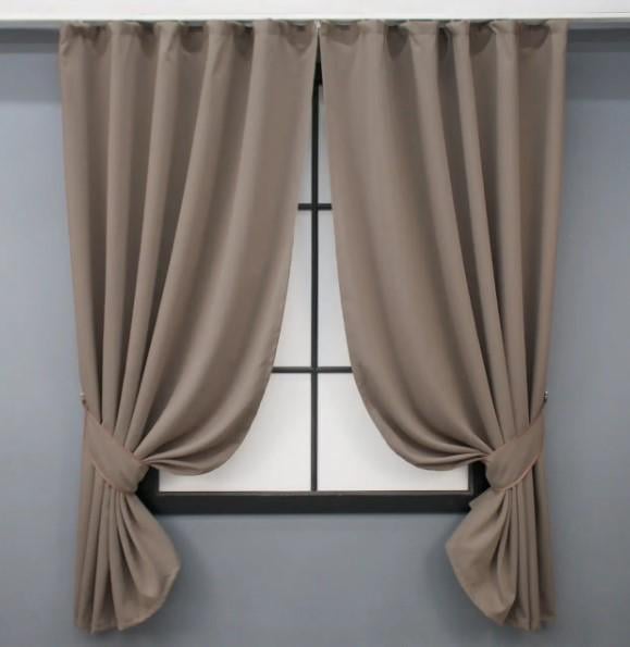 Штори блекаут Midnight 1,4х1,7 м 2 шт. Капучино (1674ш)