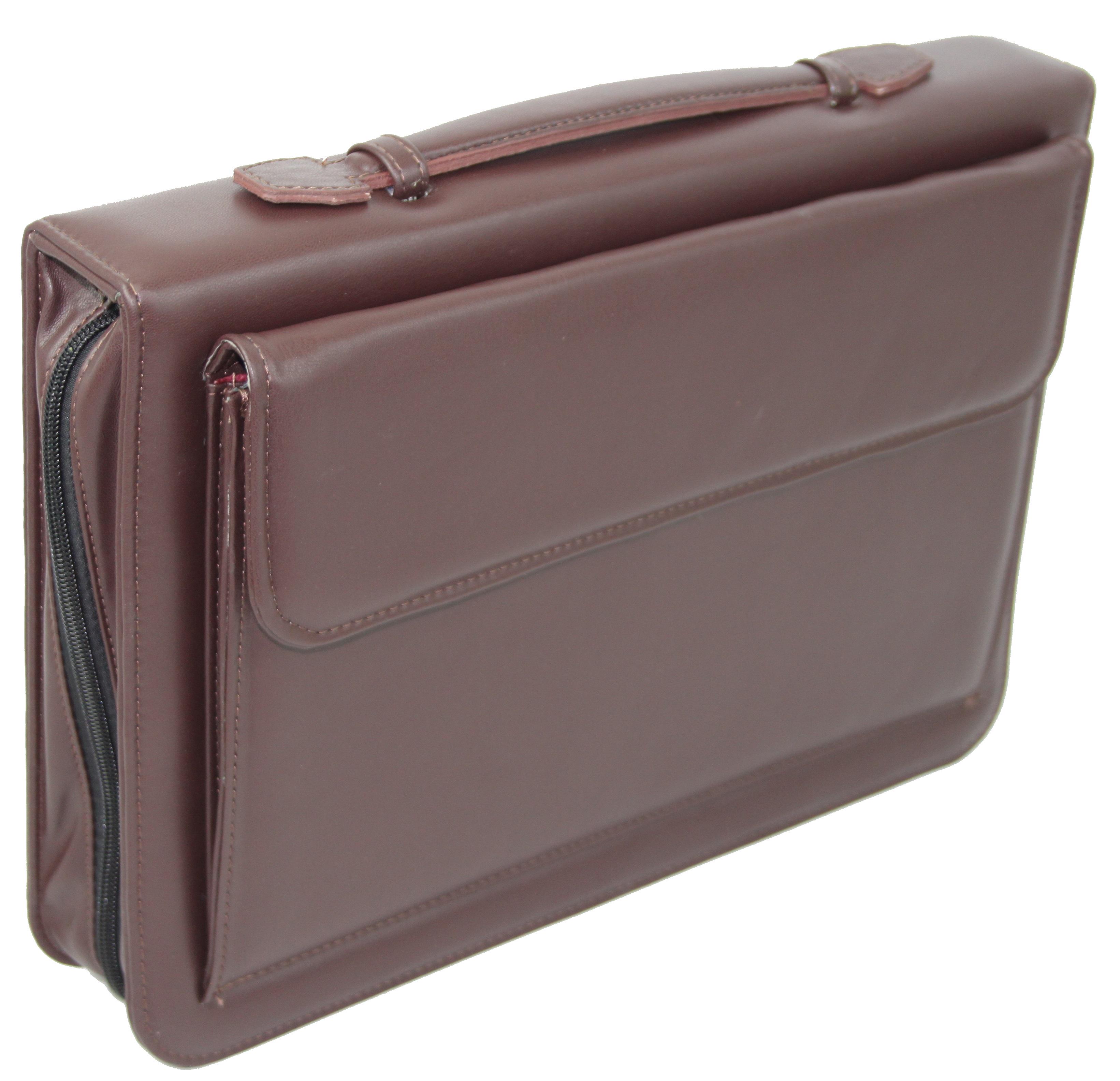 Папка деловая Portfolio для документов из экокожи Коричневый (Portak-19 brown)