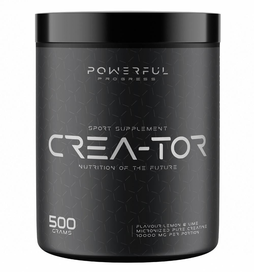Креатин моногидрат Powerful Progress Crea-Tor Micronized 500 g /100 servings/ Lemon Lime