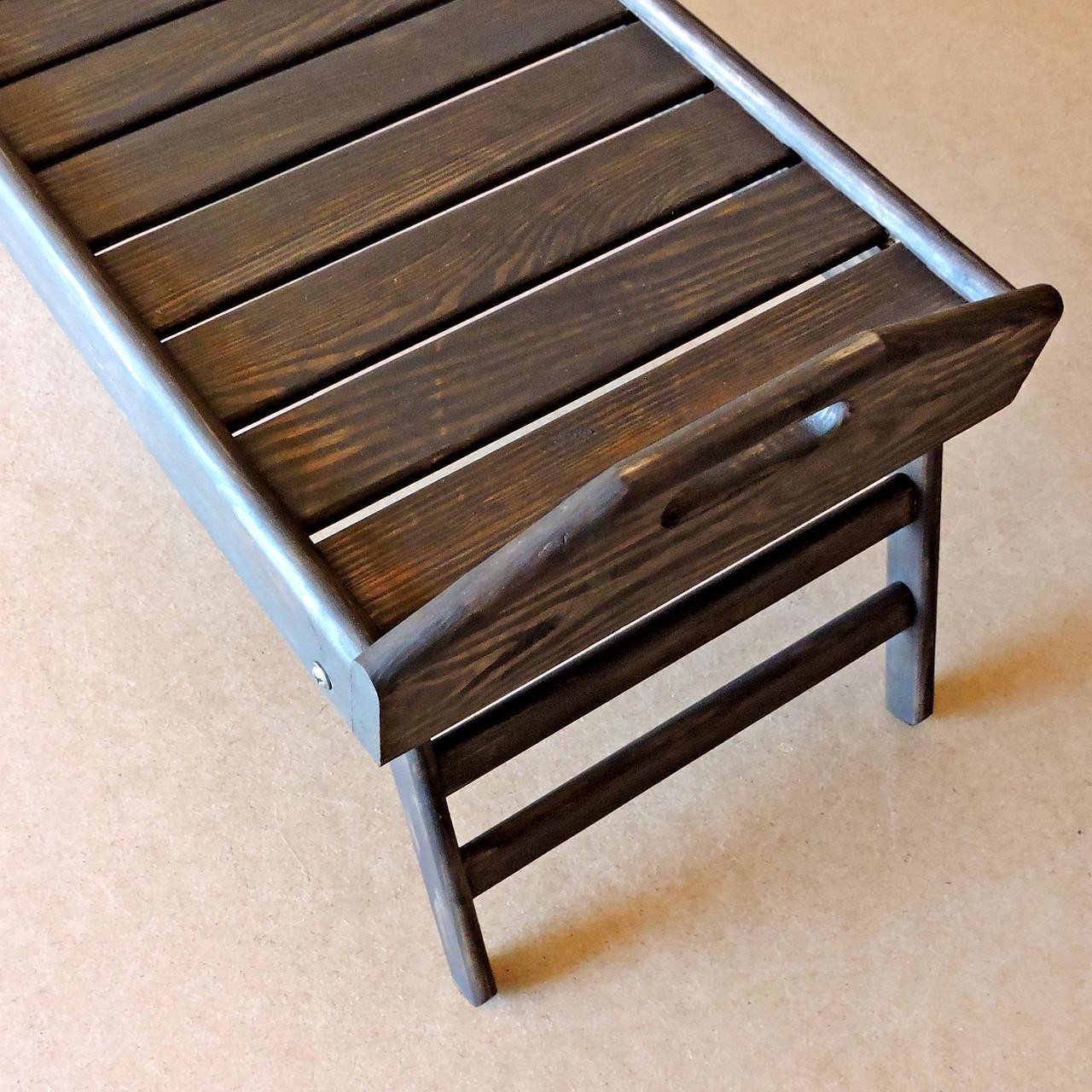 Столик-піднос для сніданку з дерева Аляска Мокко (СТП-001710) - фото 2 Столик-піднос для сніданку з дерева Аляска Мокко (СТП-001710) - фото 2