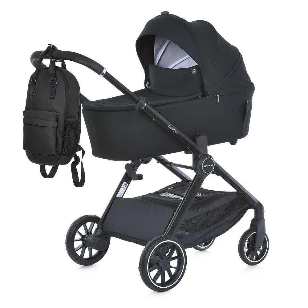 Коляска детская El Camino 2в1 ME 1126 GENESIS Черный