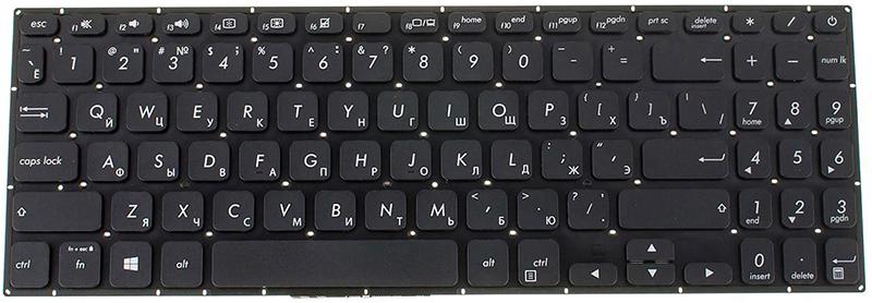 Клавиатура для ноутбука Asus V530/V530UN матовая (0KNB0-5634RU00)