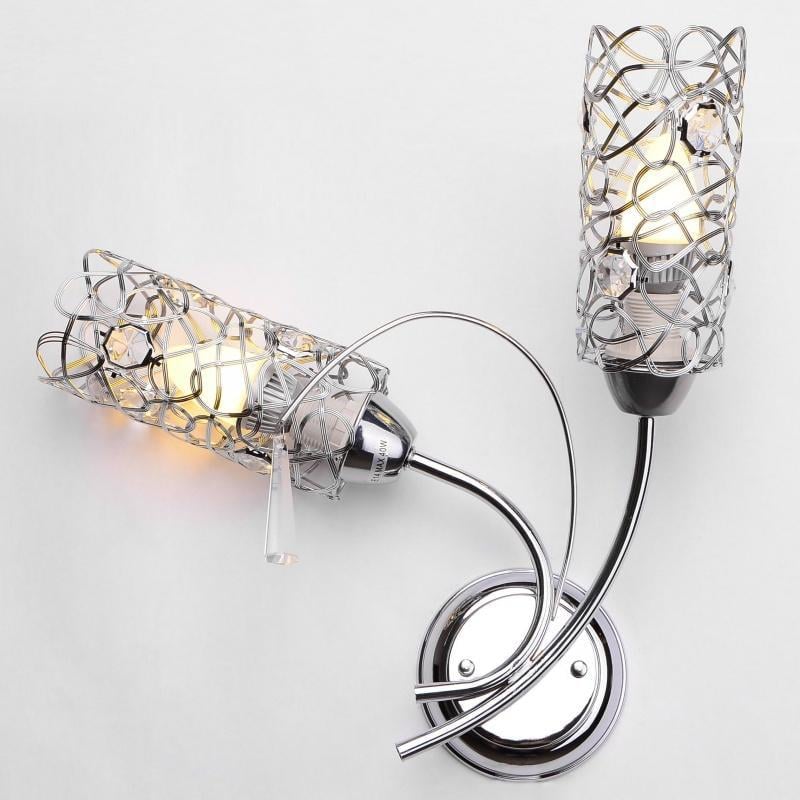 Бра настенное накладное LK-441W/2 E14 CH классическое (L67-180)