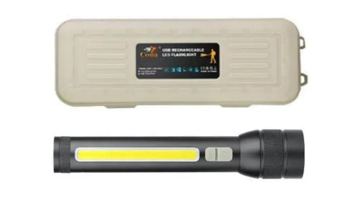 Фонарь CB-C23-P90+COB, Li-Ion аккумулятор/zoom/ЗУ microUSB/Box (CB-C23-P90+COB)