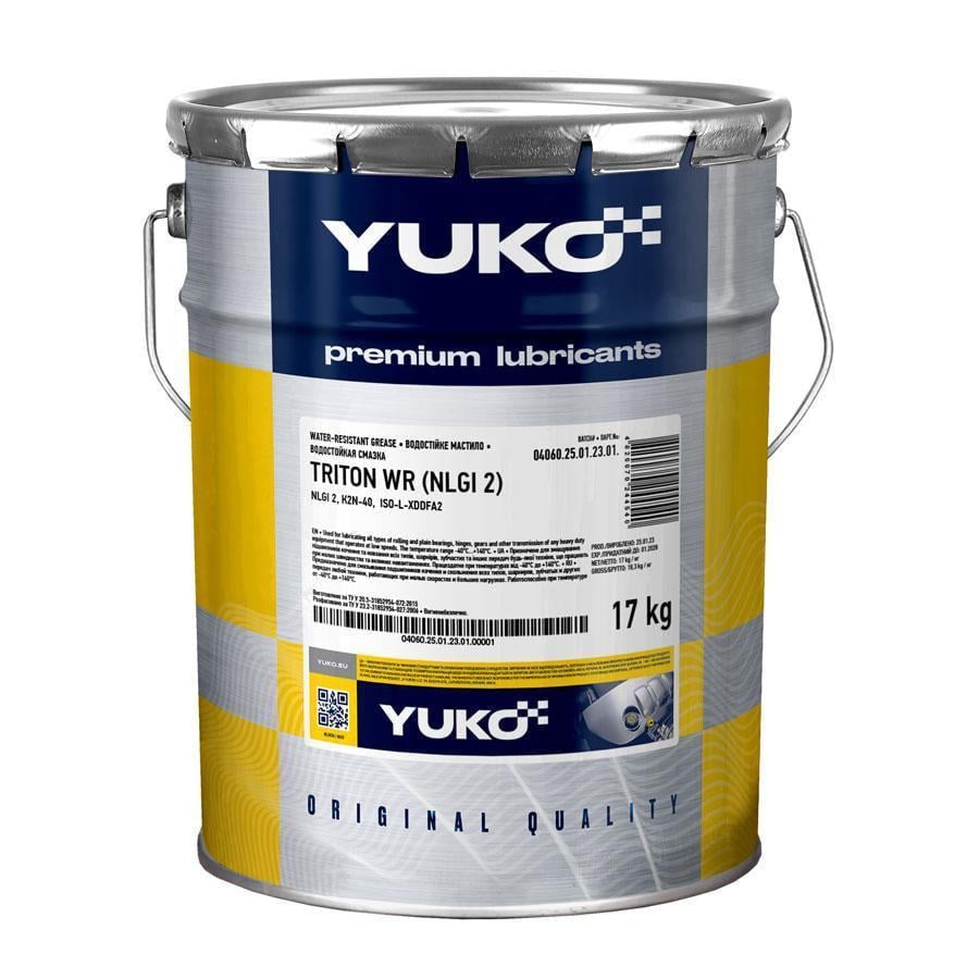 Мастило YUKO TRITON WR NLGI 2 17 кг (11769)