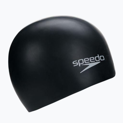 Шапочка для плавания Speedo Plain Moulded Silicone Junior Cap Black (5014991588350) - фото 2