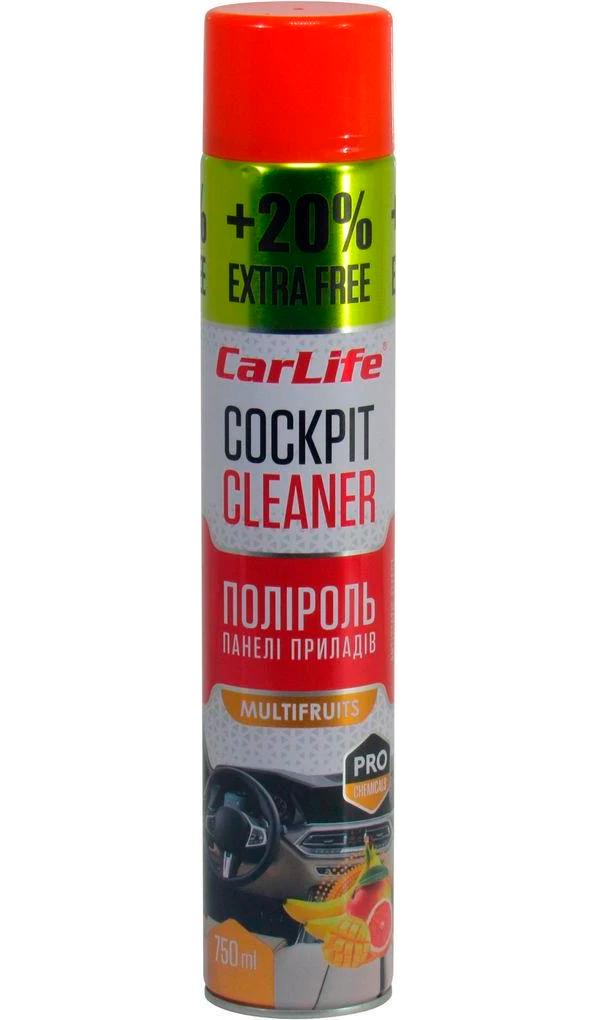 Полироль для пластика CarLife Cockpit Cleaner Multifruit 750 мл (CF756)